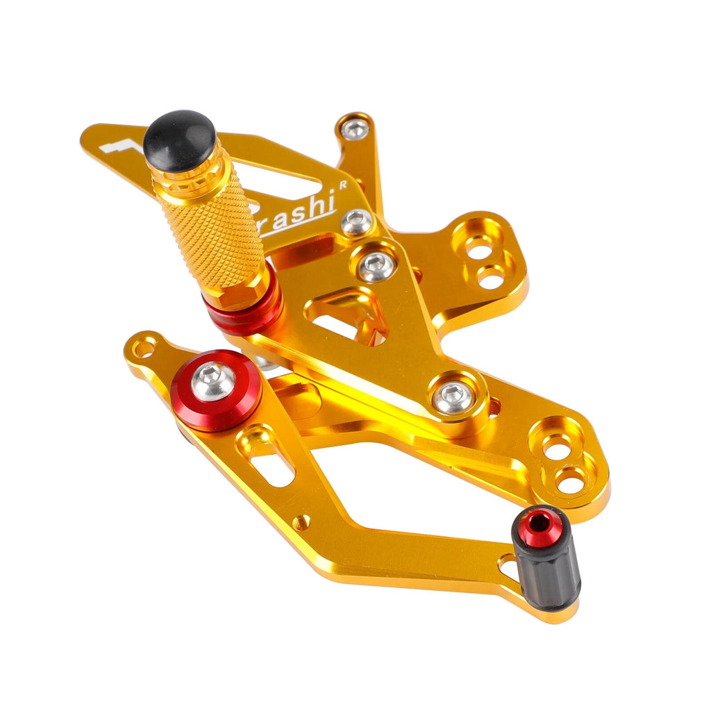 CNC Aluminum Rearsets Footpegs Gold for Honda CB CBR 650 R F (2019–2023)