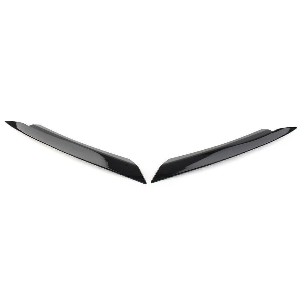 Glossy Black Headlight Lamp Cover Eyelid Trim for VW Passat B7 (2010–2014)