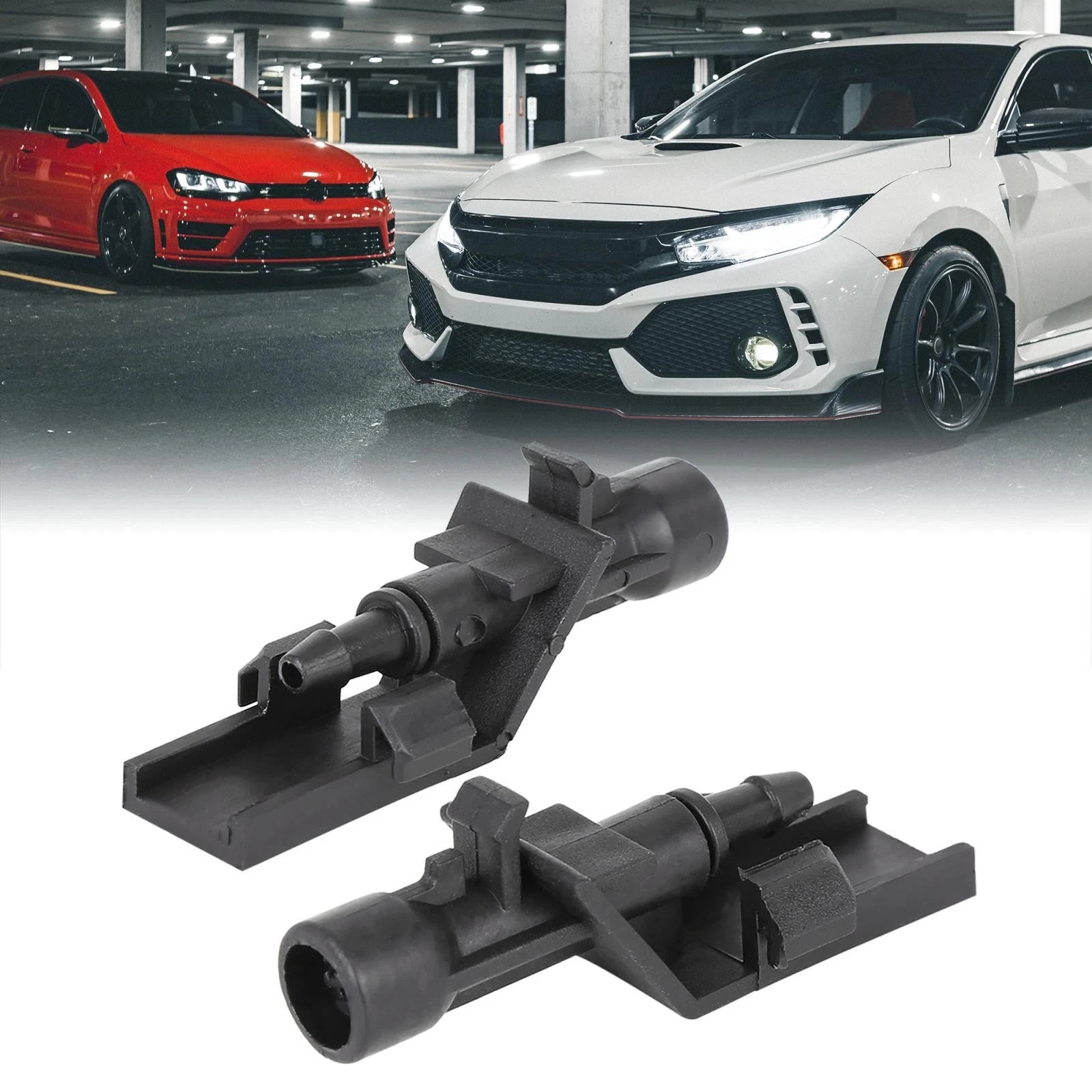 Windshield Washer Nozzle 2pc Replacement for Honda HR-V CR-V Accord (2016–2022)