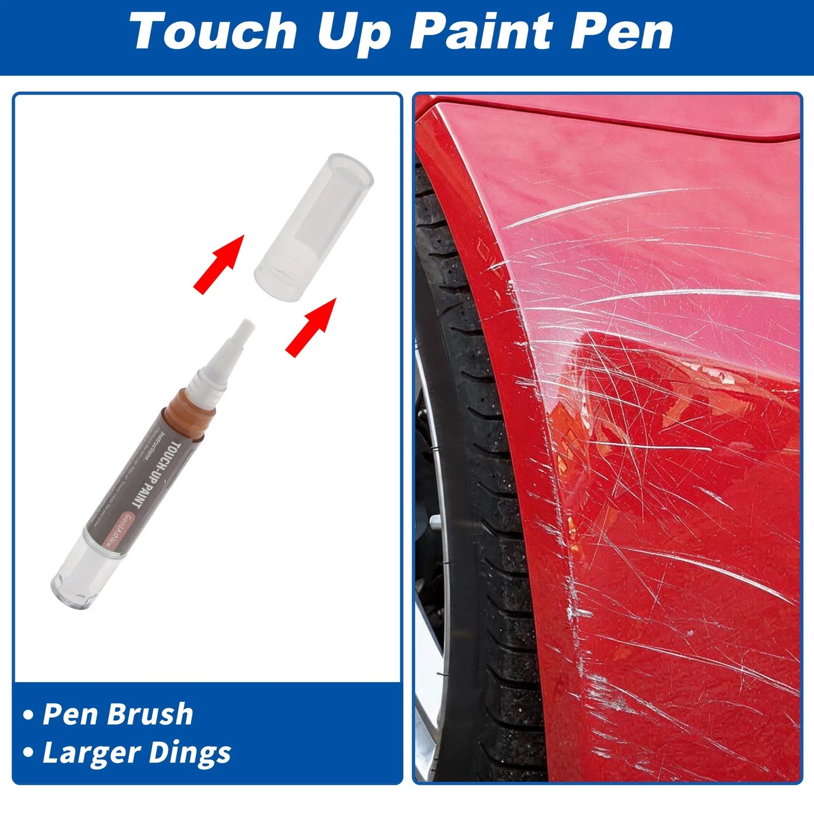 Touch Up Paint Pen Set for Universal Steering Console (3+3 ml)