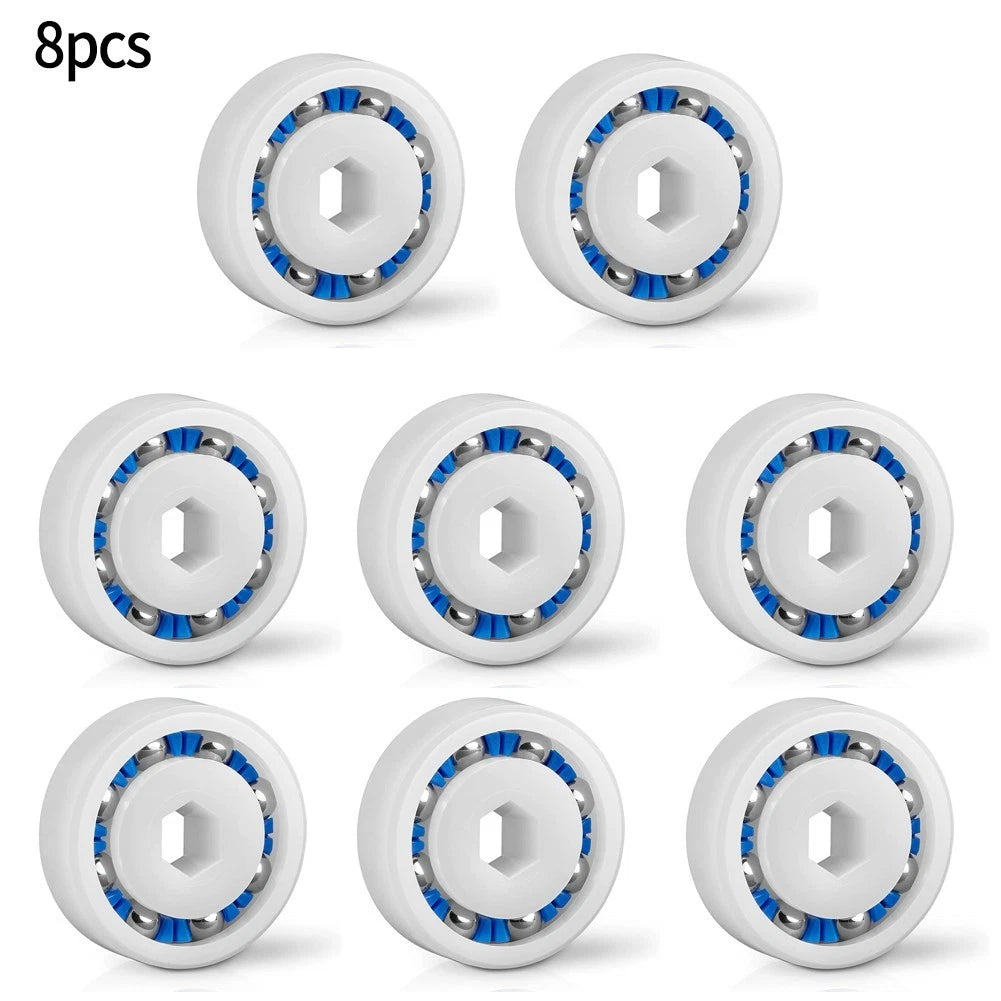 Set of 8 Wheel Engine Bearings for Quick Connect (Compatible with )