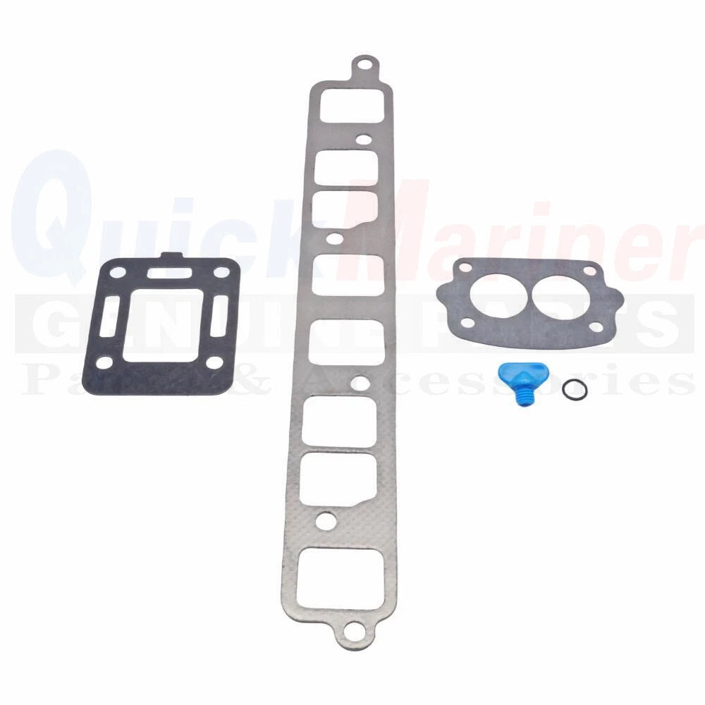 Exhaust Manifold Gasket Kit for Mercruiser 4Cyl 140 GM 181CID (27-64692, 18-0356, 31320)