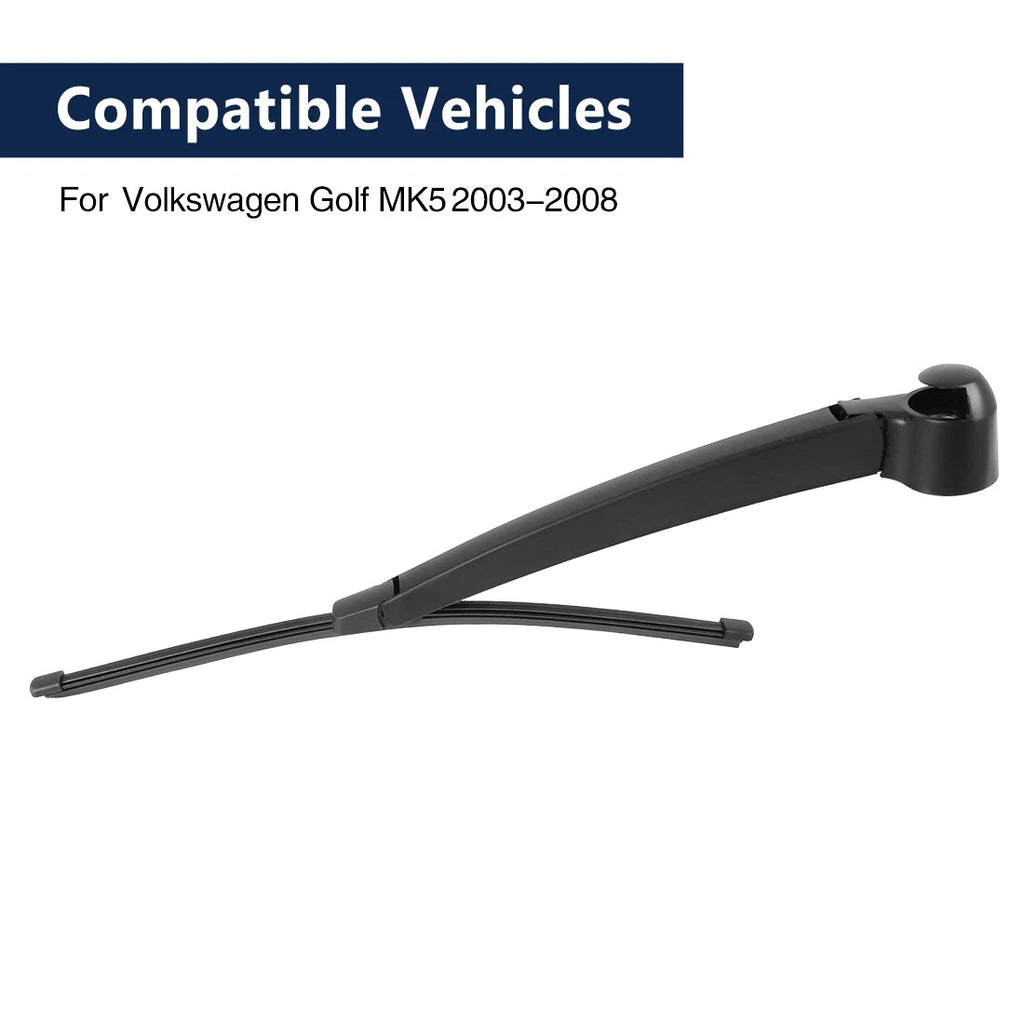 Rear Windshield Wiper Blade Arm Set 335mm for Volkswagen Golf MK5 (2003–2008)