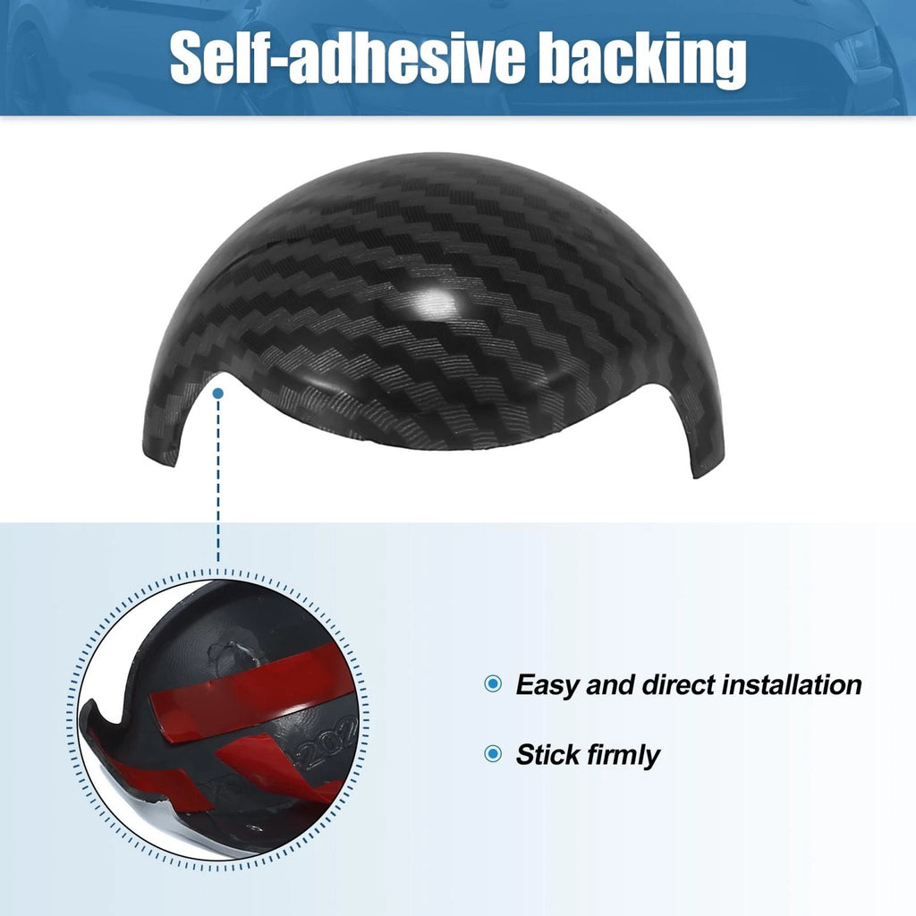 Gear Shift Knob Cover Set Replacement for Ford Mustang (2015–2022) Black