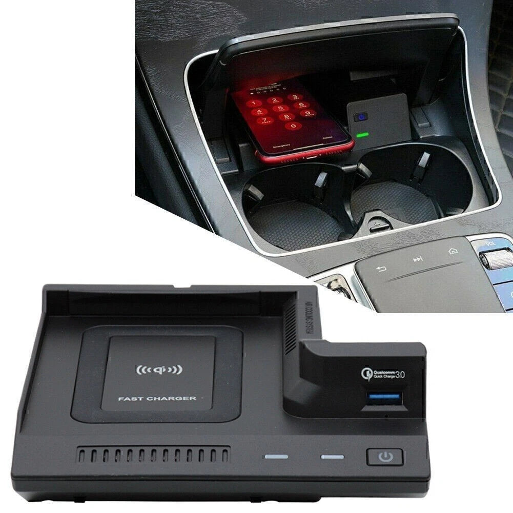 Wireless Charger Fast Charging Pad for Mercedes Benz C-Class (2015–2020)