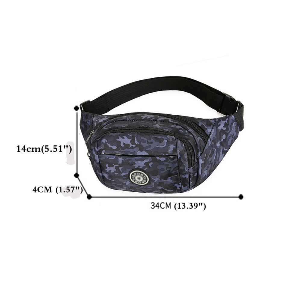 Camouflage Waist Bag for Sports Travel (Adjustable Crossbody Pouch)