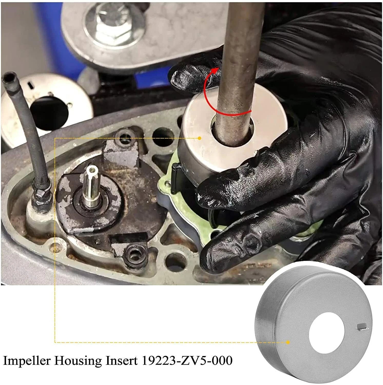 Outboard Water Pump Impeller Repair Kit for Honda 40 50 hp BF35A (06193-ZV5-020)