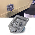Folding T Handle Lock Flush Mount Kit for Box Trailer Caravan (Stainless Steel)