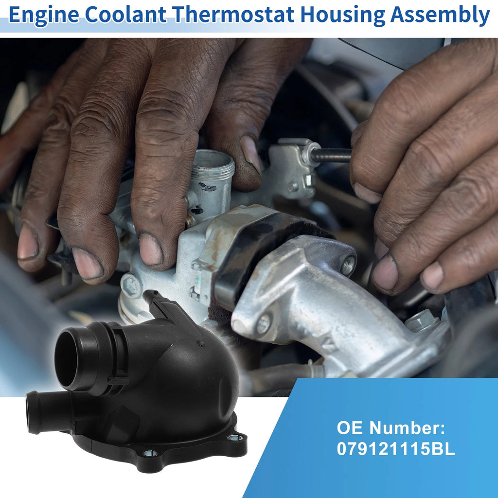 Engine Coolant Thermostat Housing Assembly Replacement for Audi A8 (2013–2018)