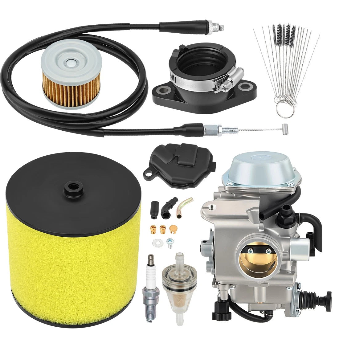 Carburetor for Honda Fourtrax 300 TRX300 TRX300FW (1988–2000) w/Air & Oil Filter Kit