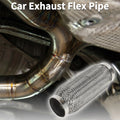 Flex Pipe for - 2.20 Inch OD, Braided, Silver Tone