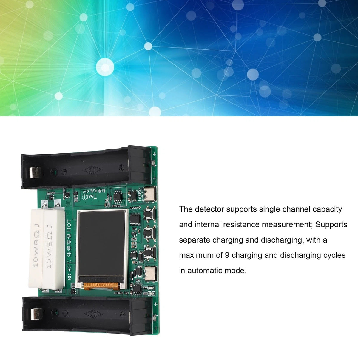 Digital Meter Battery Tester for Automotive (0.1 Display Accuracy)