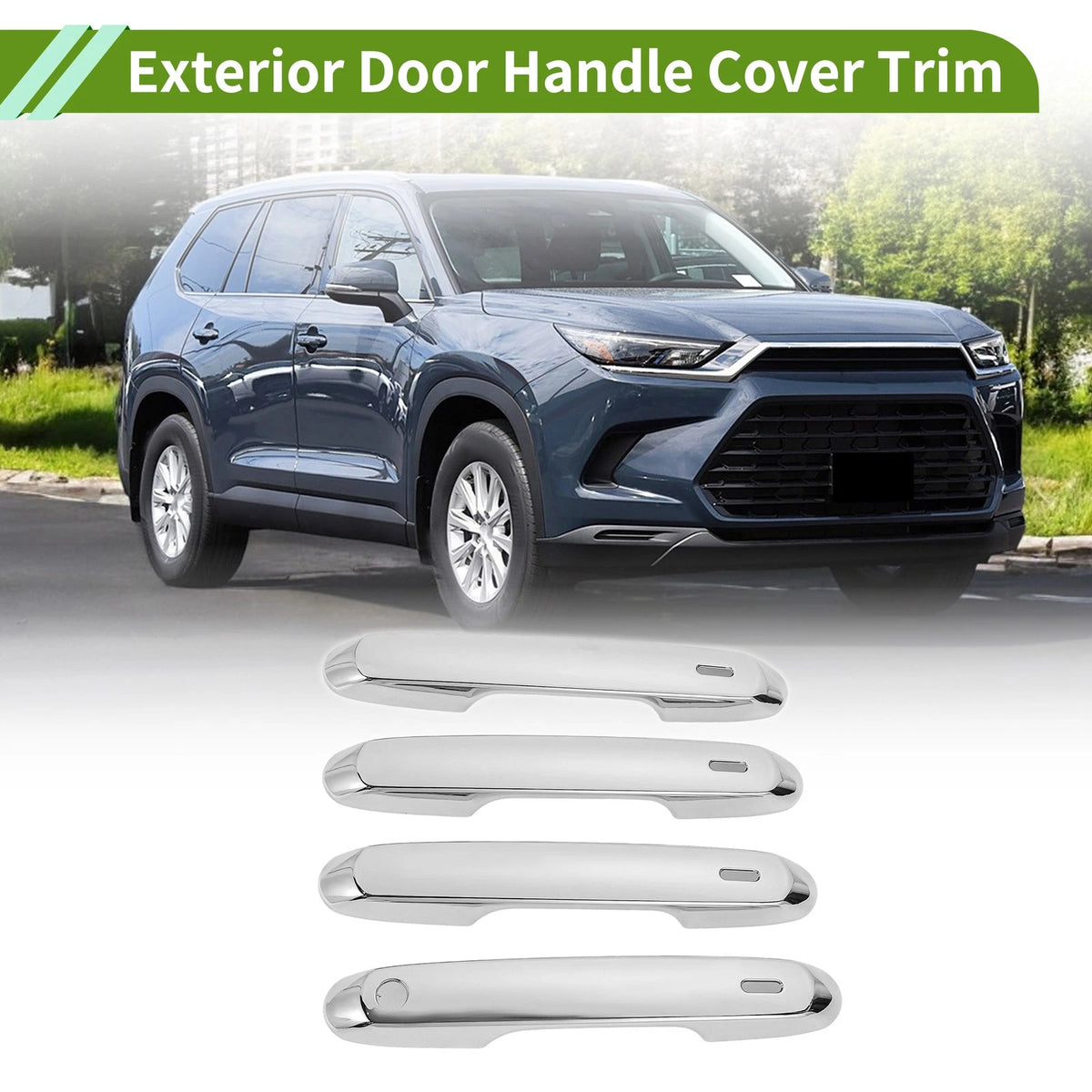 Exterior Door Handle Cover Trim Plating for Toyota Grand Highlander (2024–2025)