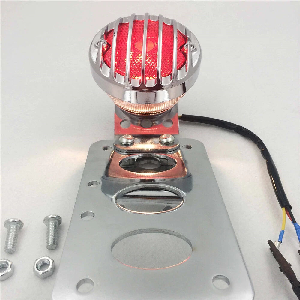 License Plate Bracket with LED Tail Light for Harley Softail