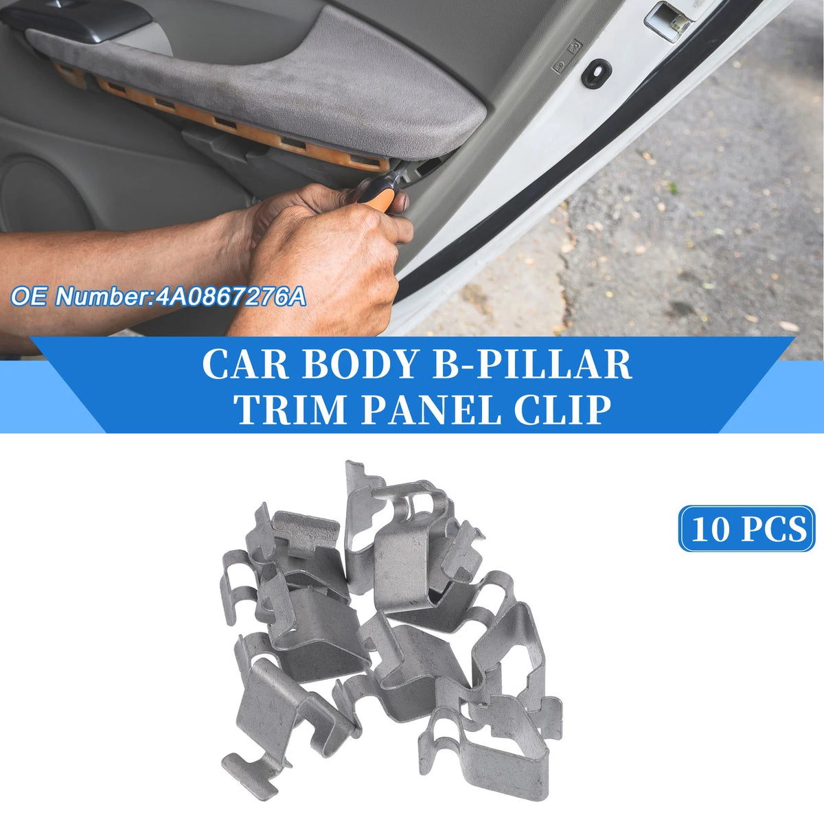 10 Pcs B-Pillar Trim Panel Clips Replacement for Volkswagen Beetle (1998–2019)