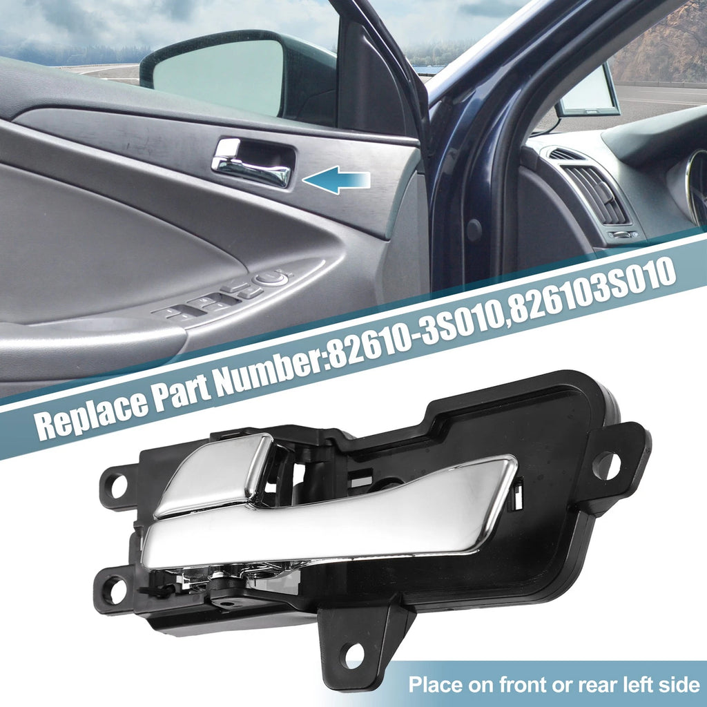 Front Rear Left Driver Side Door Handle Replacement for Hyundai Sonata (2011–2014)