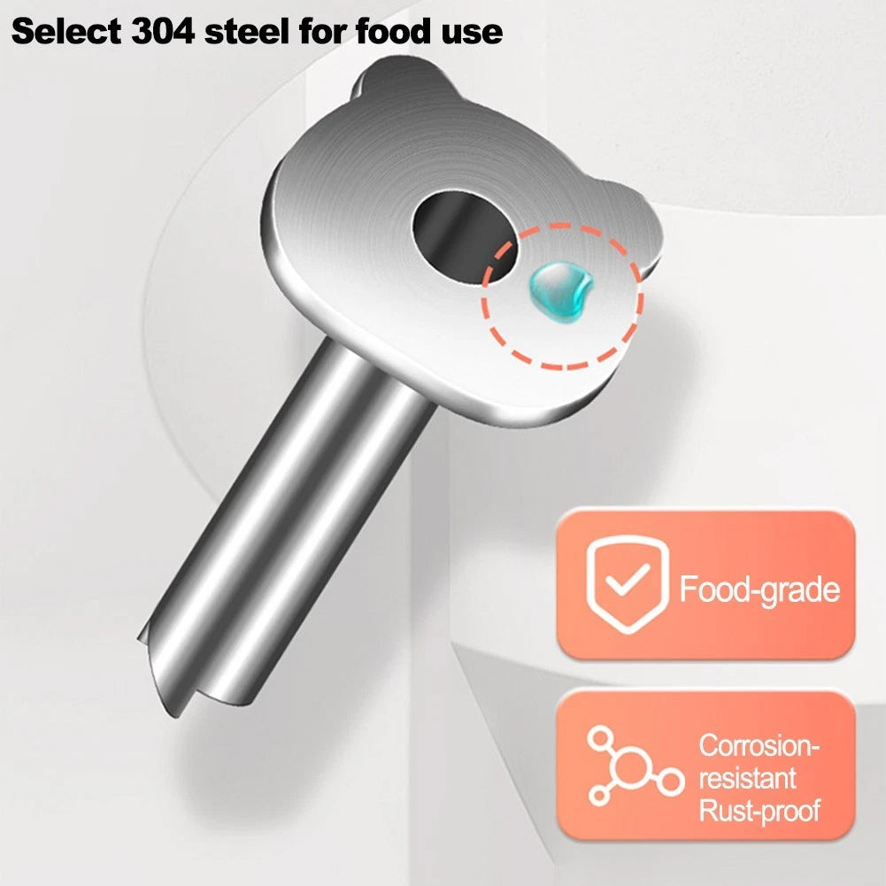 Stainless Steel Coconut Opener Tool for Easy Hole Punching and Cutting