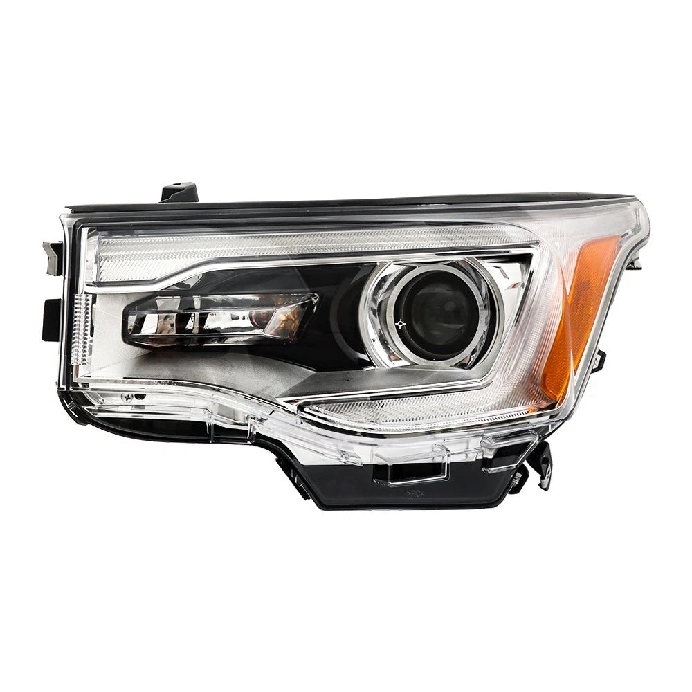 Headlight for GMC Acadia SL (2017–2019) w/o LED DRL Chrome Clear Left