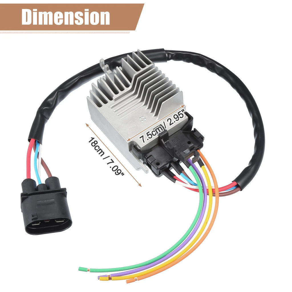 Set of 2 Radiator Engine Cooling Fan Control Module for Audi A6 3.0L (2009–2011)