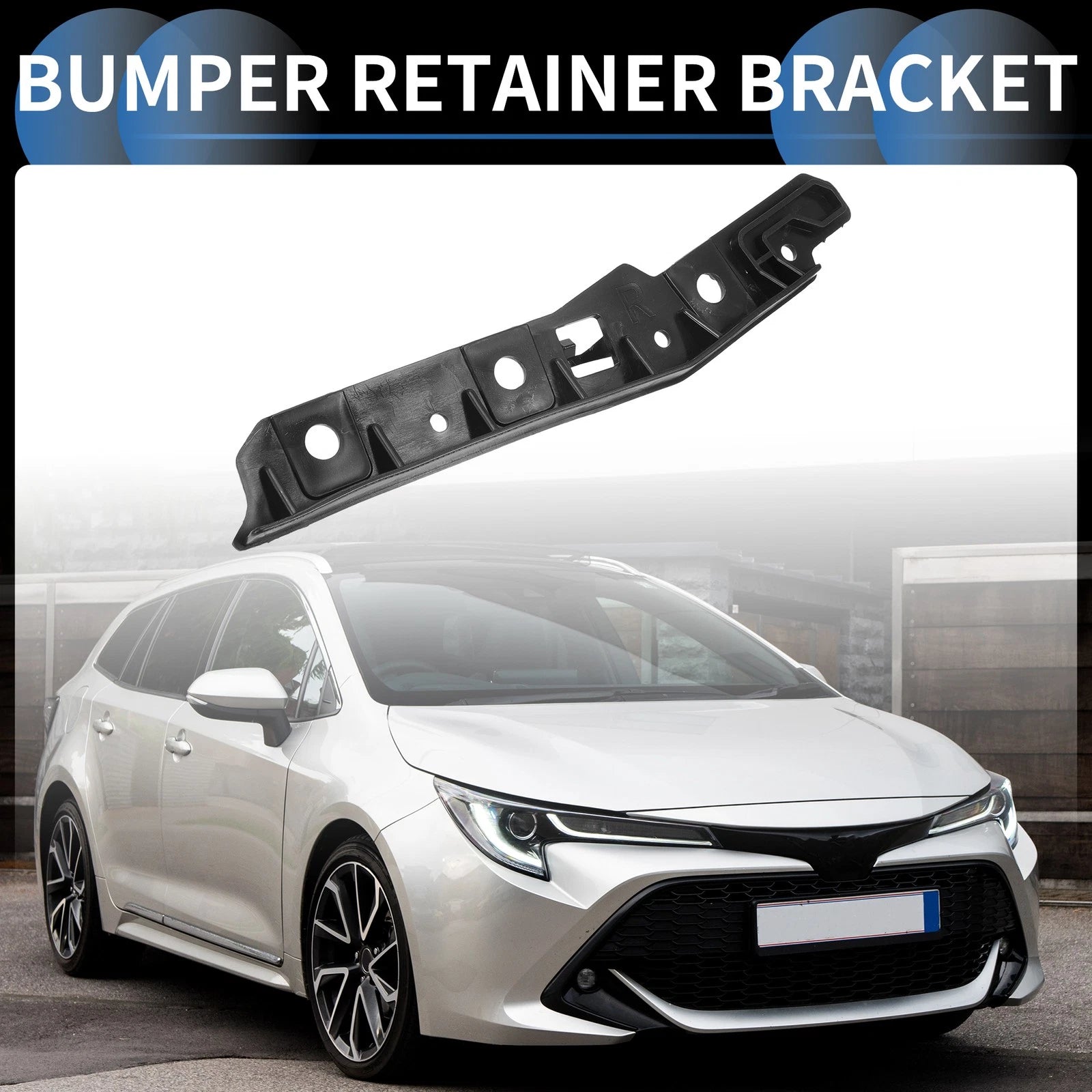 Right Rear Bumper Retainer Bracket Replacement for Toyota Corolla (2001–2007)