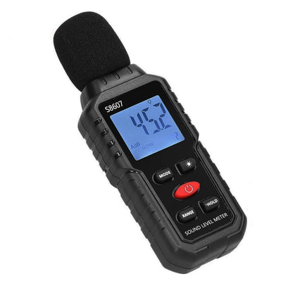 Digital Noise Meter Decibel Reader 30-130dB with Over Under Range Indication