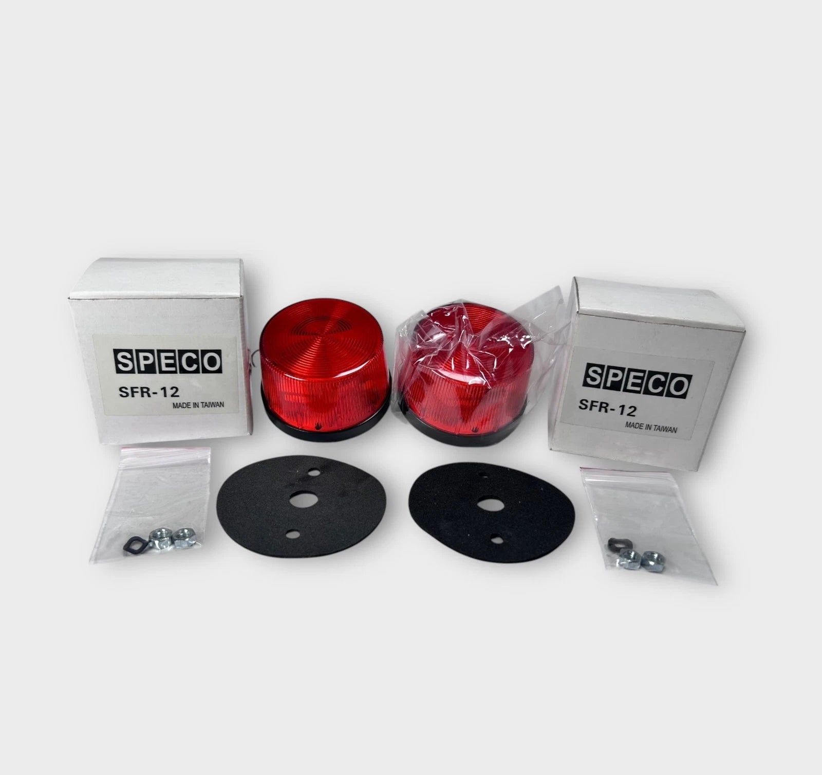 2X Weatherproof Red Strobe Flasher Light for Speco SFR-12