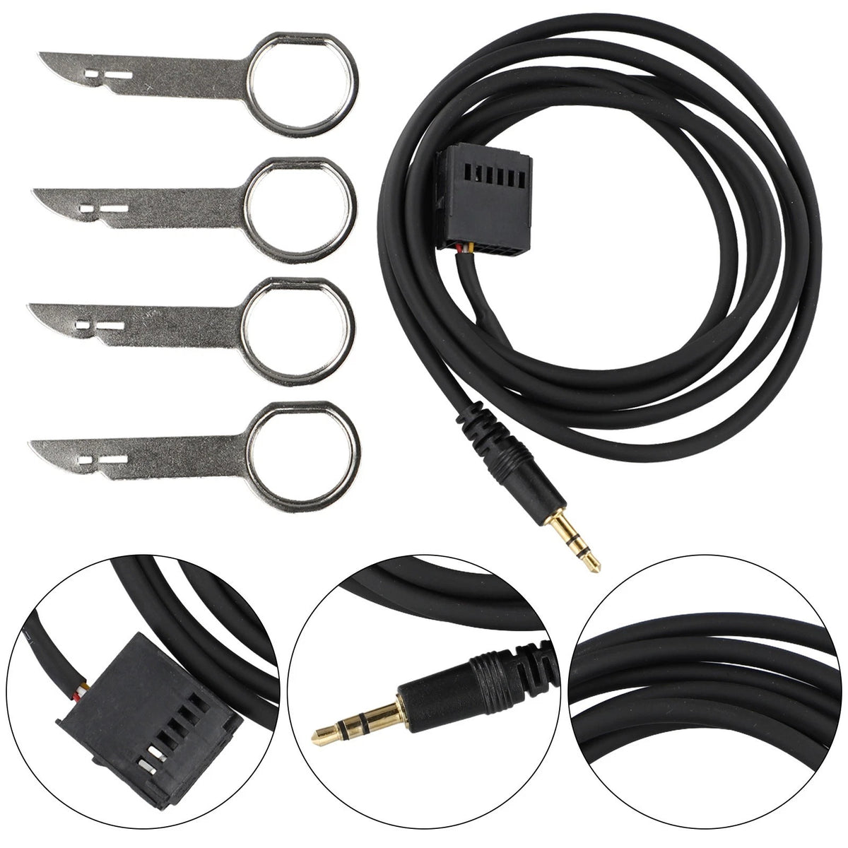 Audio Input Cable Adapter for Ford Factory Fitted CD/Radio Head Units