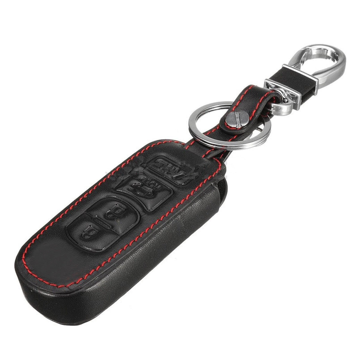 Remote Key Holder 4-Button PU Leather Case for Mazda 3/6/CX5/CX7 (2017)