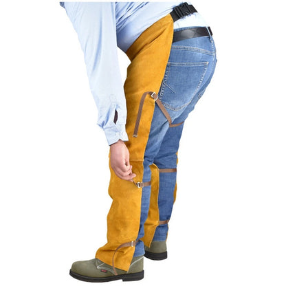 Leather Welding Apron for Woodworking (Split Leg, Splash Proof)