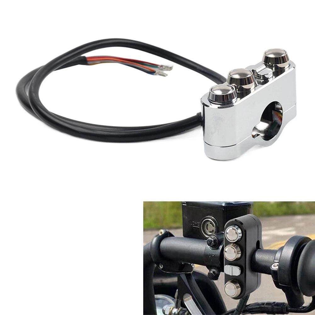 Handlebar Control Switches with Wiring Harness for Harley Dyna Sportster (x1)
