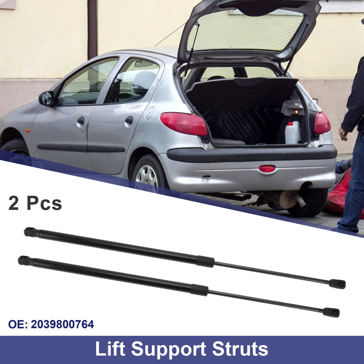 2 Pcs Rear Hatch Lift Support Struts No. 2039800764 for Mercedes-Benz C-Class