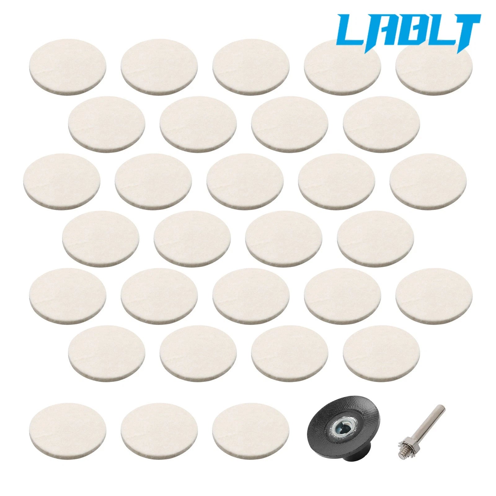 2X Wool Disc Polishing Buffing Pads for Universal Use (30× 2")