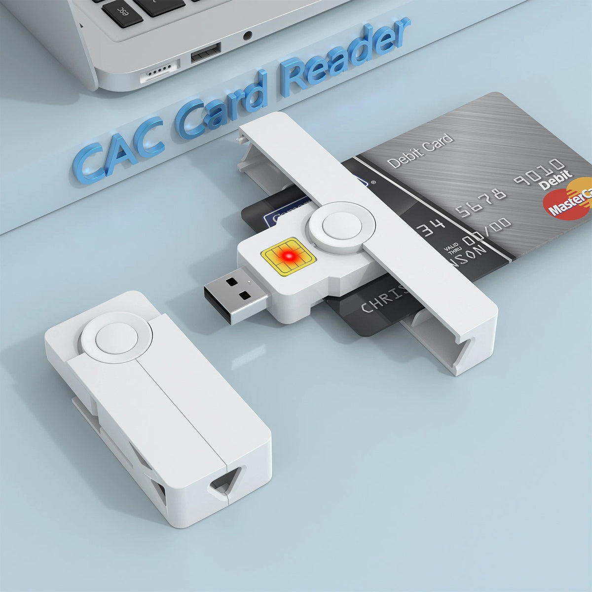 Mini USB Card Reader for SIM Chip ID Card (CAC)