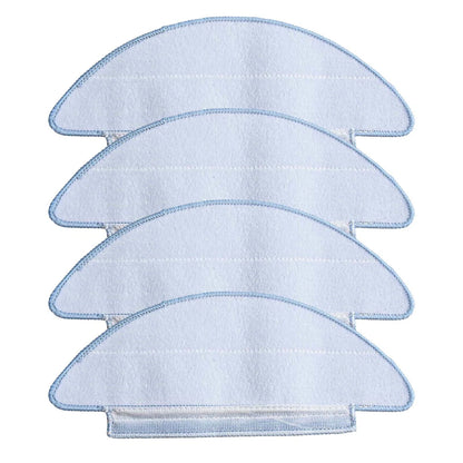 Set of 4 Replacement Microfiber Cleaning Pads for Airzeen Q6 SE Robots