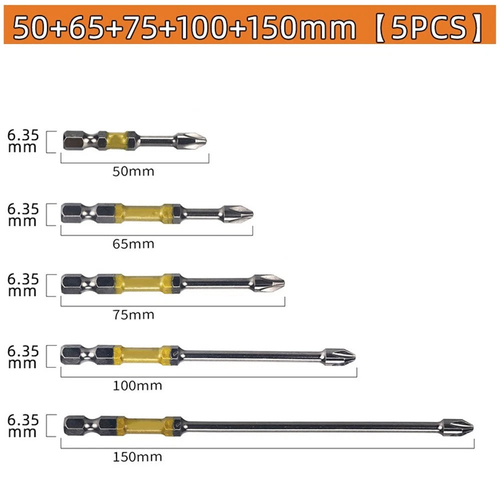 1/4 Hex Shank PH2 Screwdriver Bit for (75mm Length)