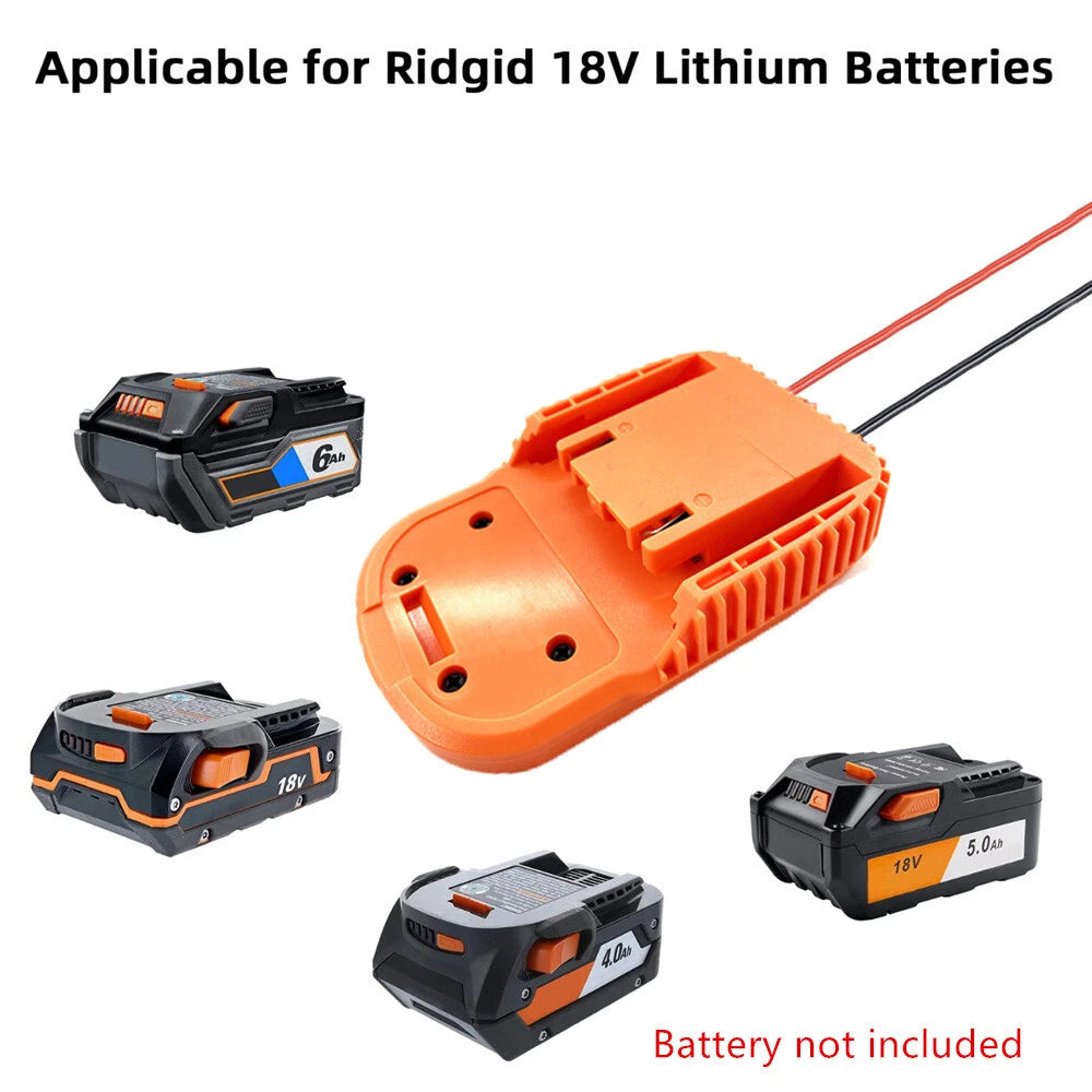 Battery Power Adapter for Ridgid AEG 18V Lithium-Ion (2010–2023)