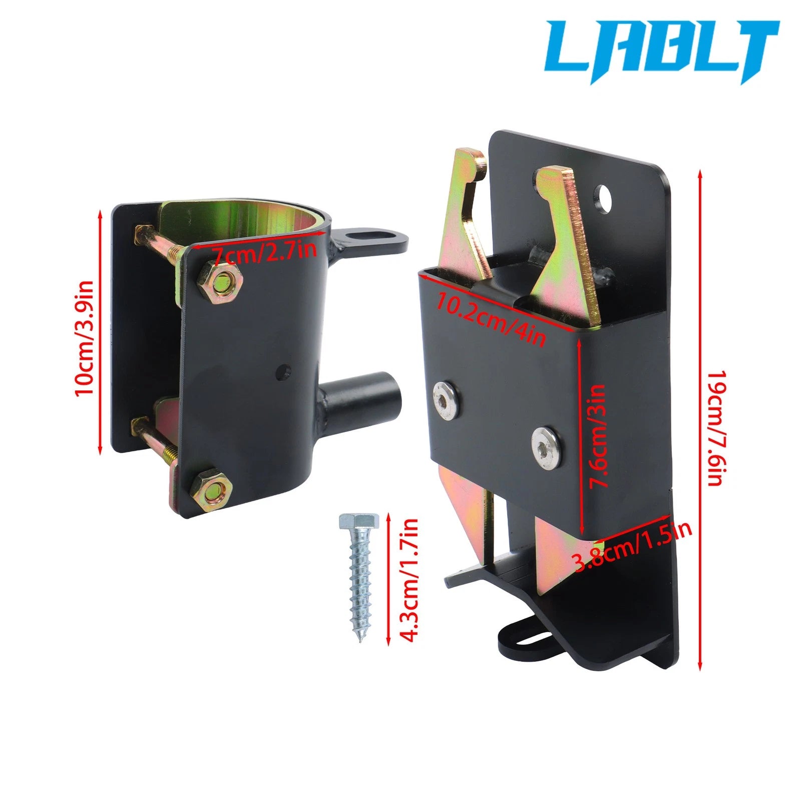 2X Farm Gate Latch for Metal Gate 2"–2 3/4" Post W/Mounting Screw
