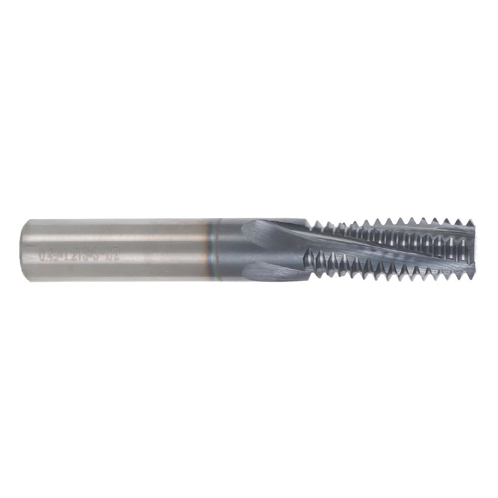 Carbide Thread Mill 1/2" Shank 4 Flutes 5/8-11 (.490 Cut Diameter)
