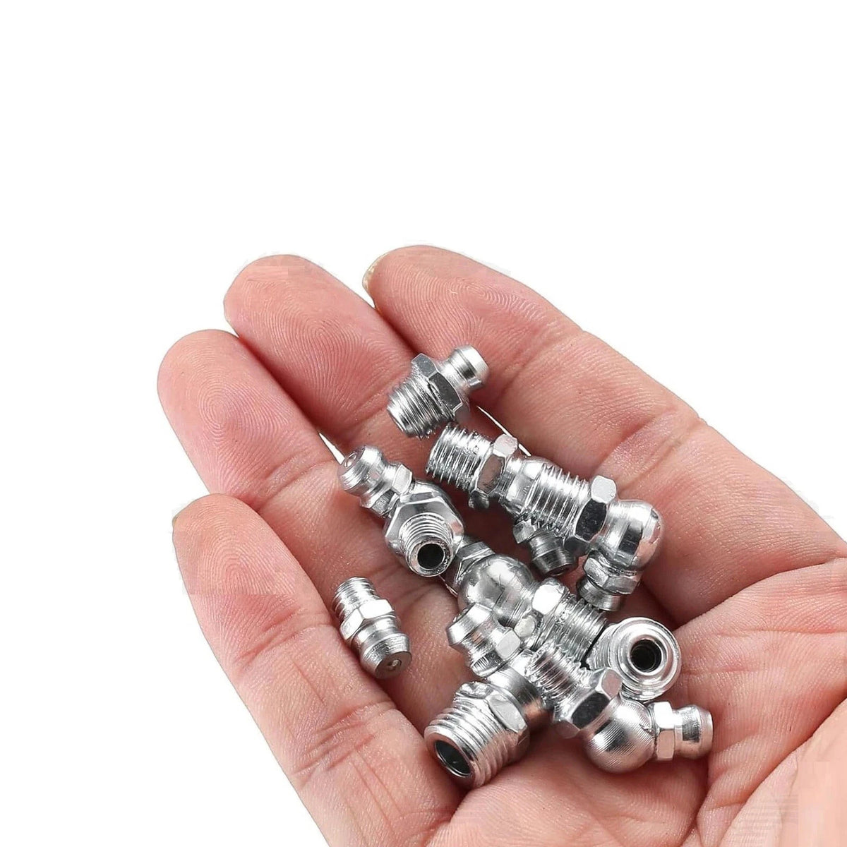 120 PCS Grease Fitting Kit with Straight & Angled Zerk for Machine Tools