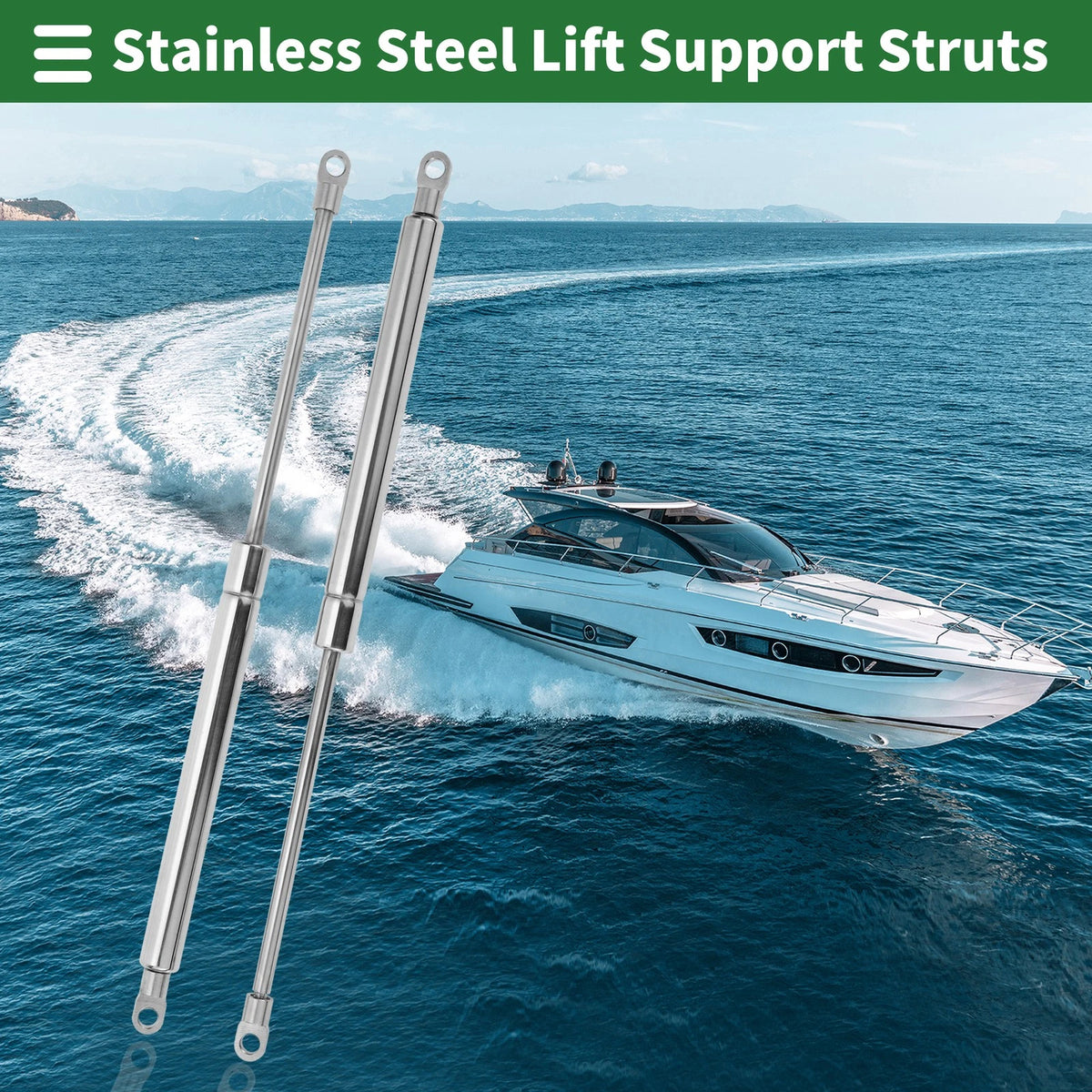 2X 15 Inch Gas Springs for Lift Support Struts (Universal)