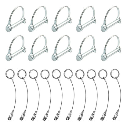 Shaft Lock Pin for Trailer Tow Coupler with Anti-lost Rope (10)