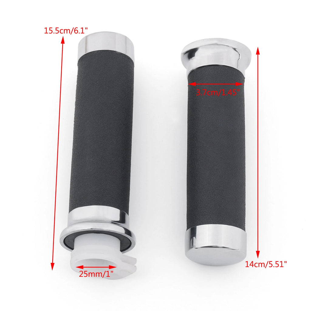 Chrome Grips for Honda Magna Shadow 600 750 Spirit 1100 VT 1300 VTX 1800 (T9)