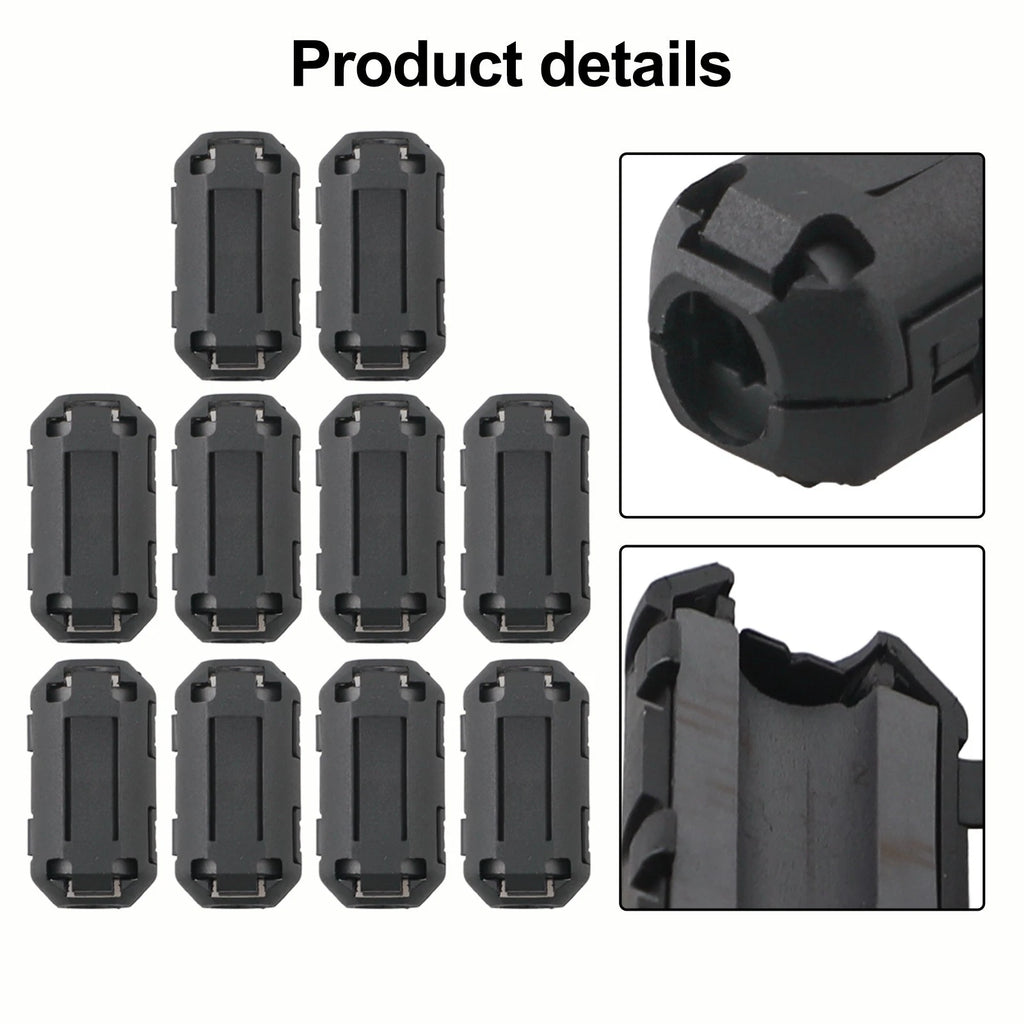 10X Ferrite Ring Core Noise Suppressor for Various Cables (7mm ID)