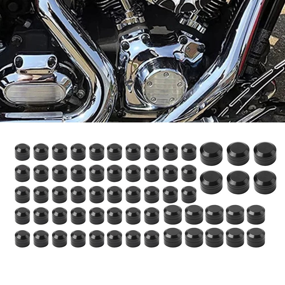 2X Engine Bolt Caps Cover Kit for Harley Touring Road King Street Glide (2017–2024)