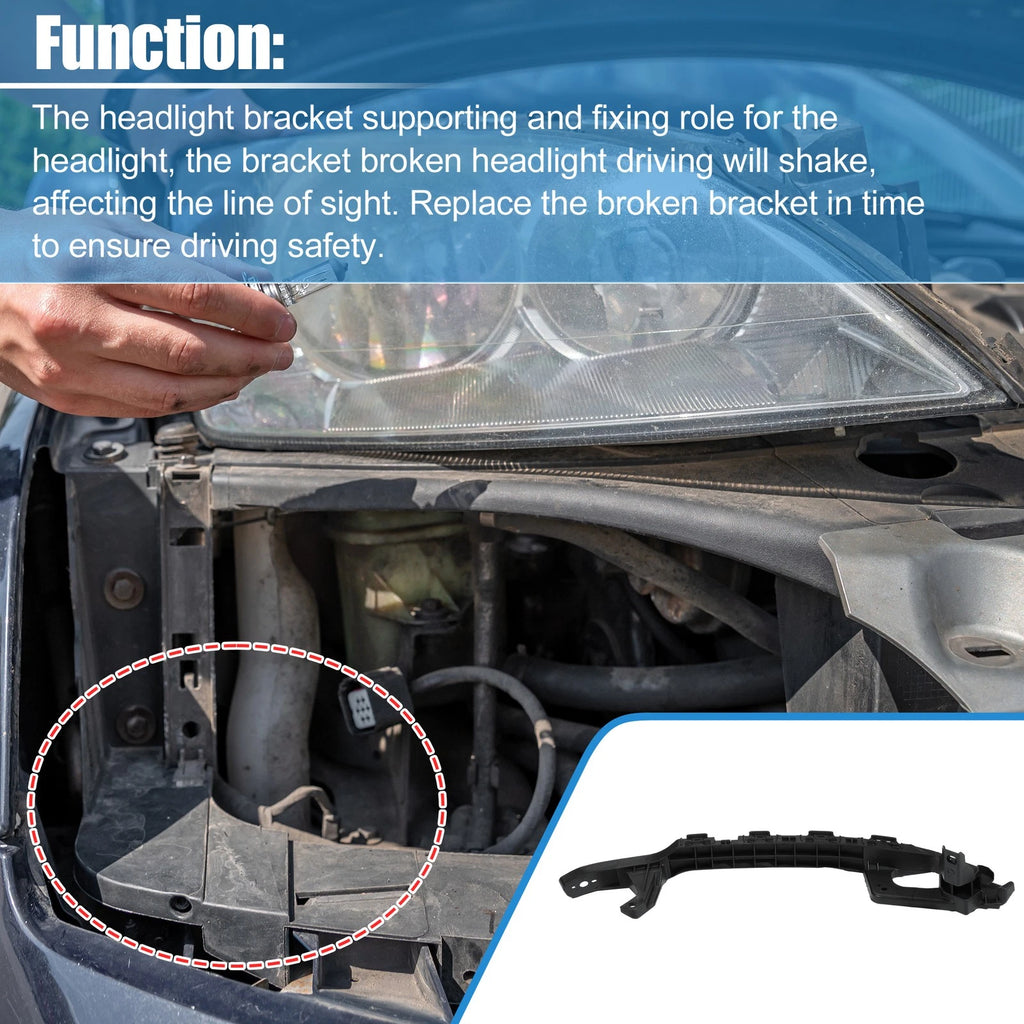 Pair Headlight Bracket Support for Honda Accord Sedan (2008–2012)