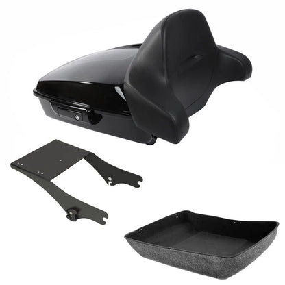Chopped Trunk Backrest Mount Rack for Harley Touring (1997–2008)