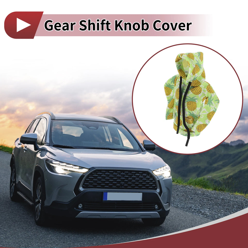 Gear Shift Knob Cover for Universal Fit (Manual) - Green Polyester