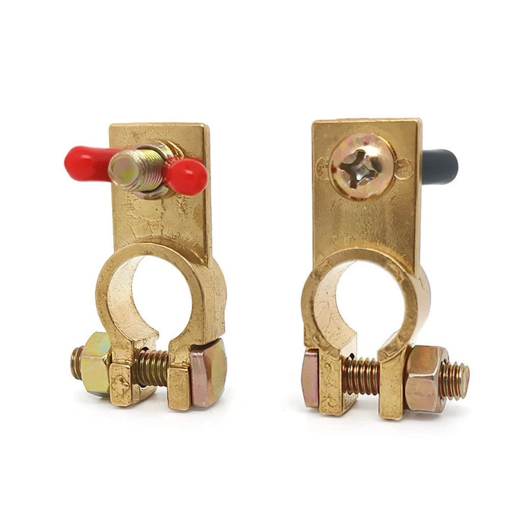 Solid Brass Battery Terminals for RVs and Automotive (12V)
