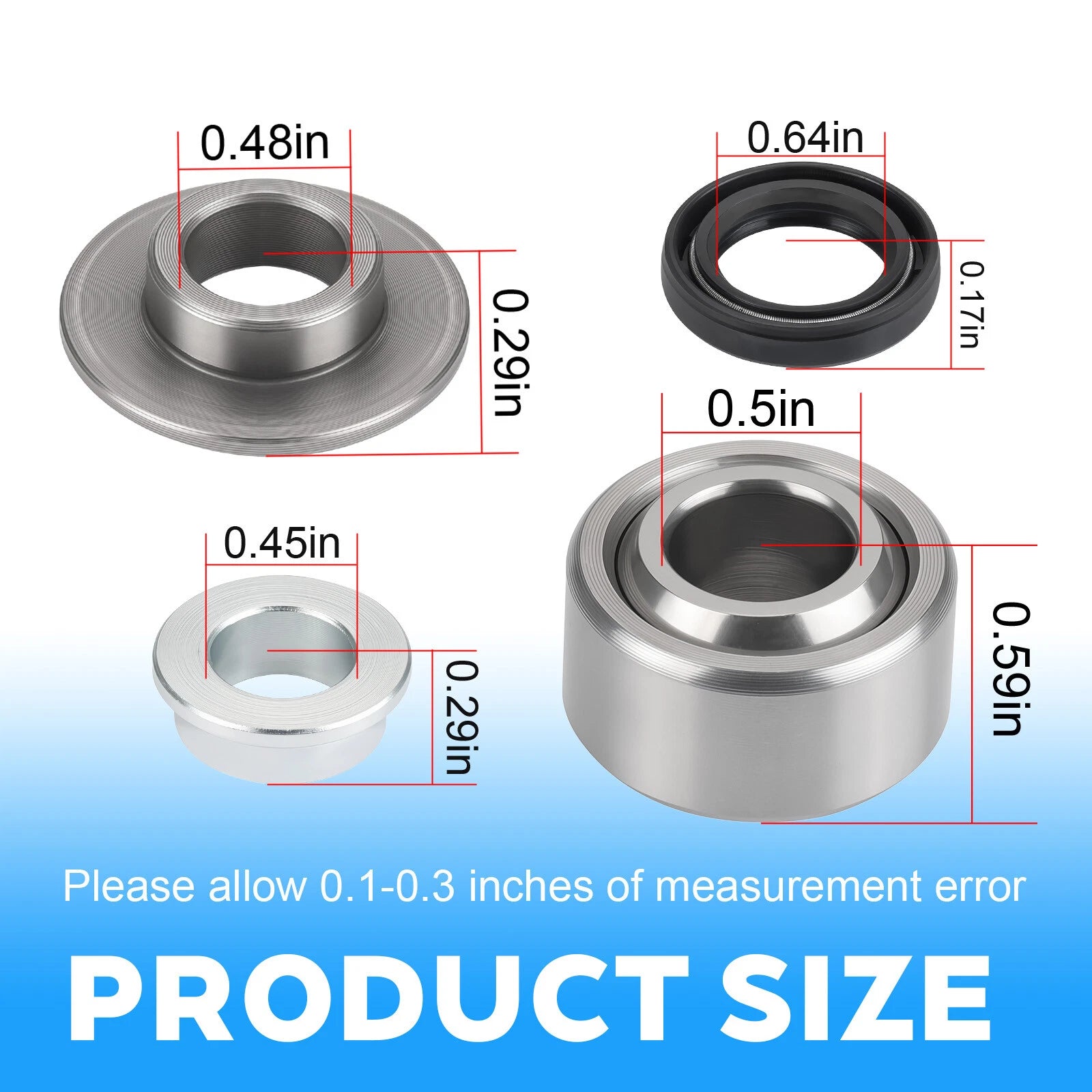 Rear Shock Absorber Bearing Kit for Yamaha YFZ350 Banshee (1987–2006) PWSHK-Y20-000