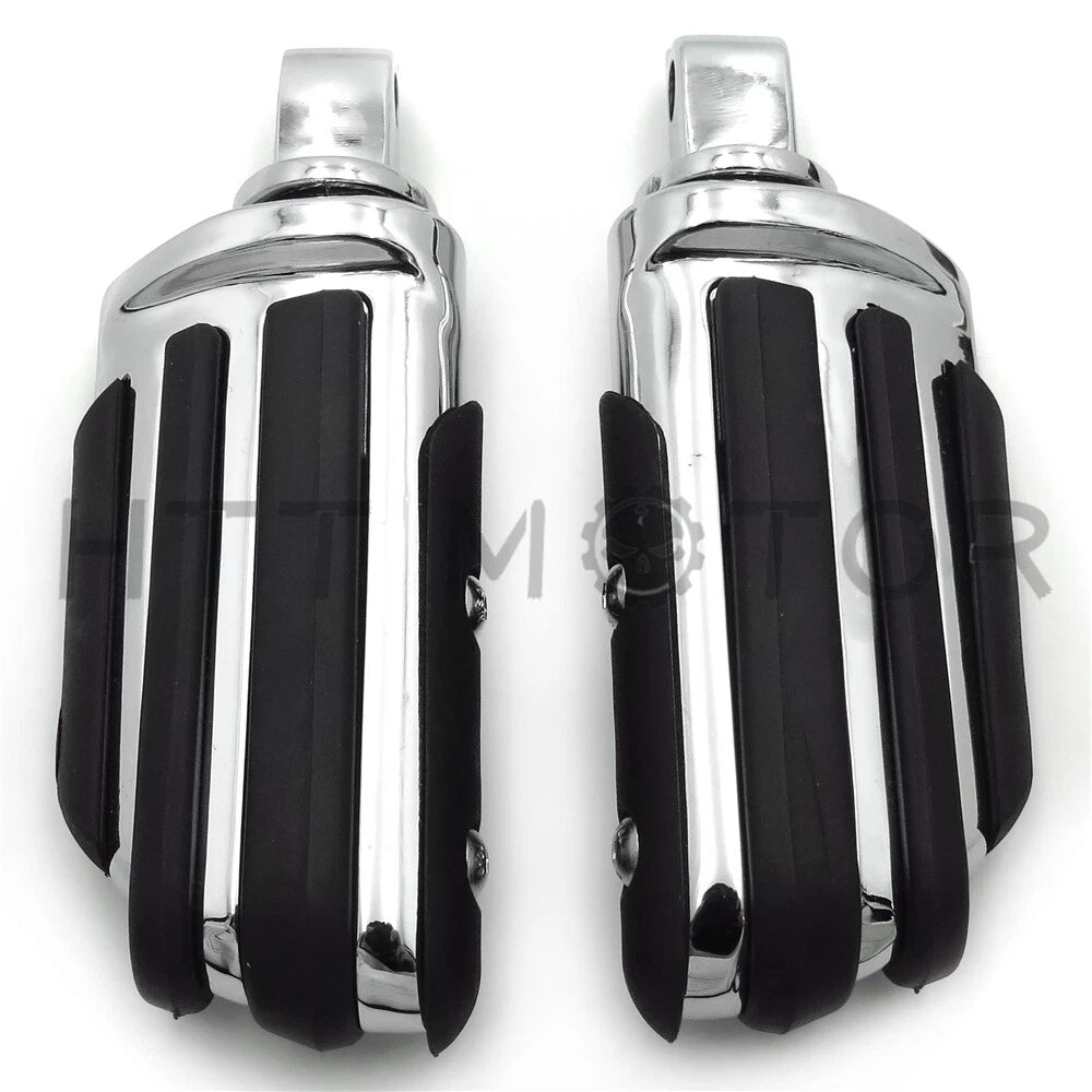 Rubber Pilot Footpeg for Victory King Pin (Rear) Chrome